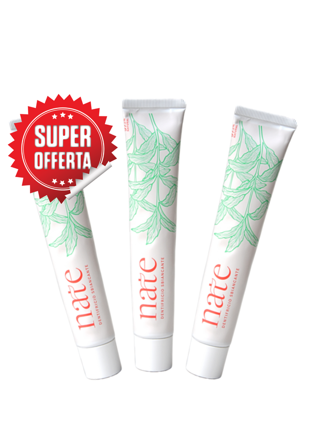 Offerta dentifricio sbiancante Nate x3