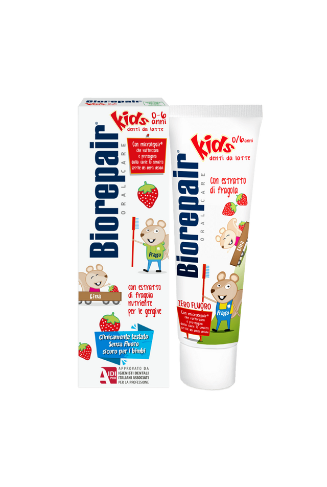 Dentifricio Biorepair Kids Fragola 0-6 Anni