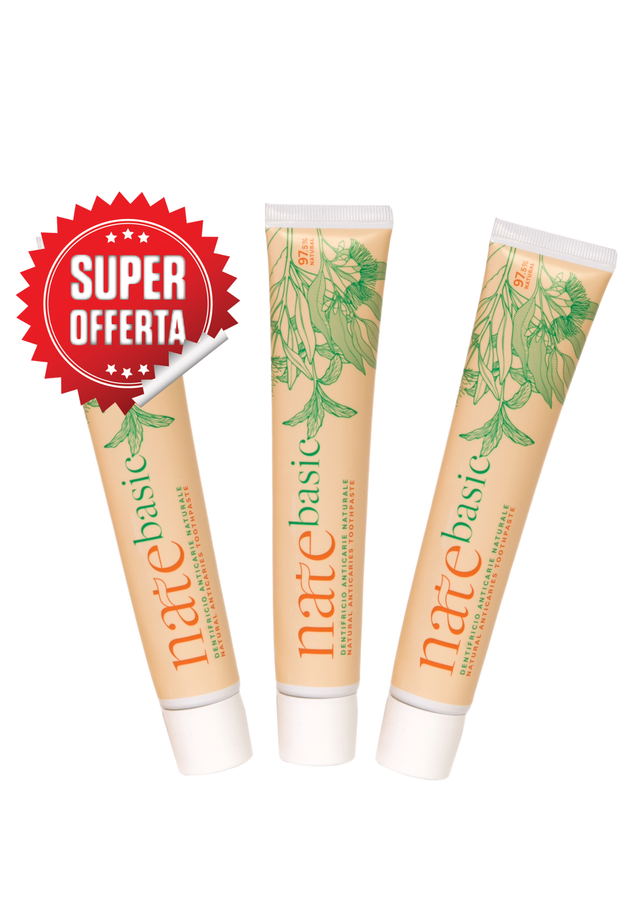 Offerta dentifricio protezione gengive e anticarie Nate Basic x3