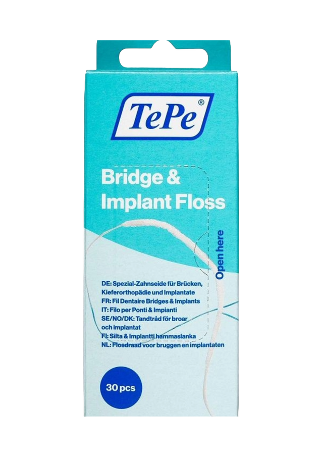 Filo Interdentale TePe per ponti e impianti 30pz.